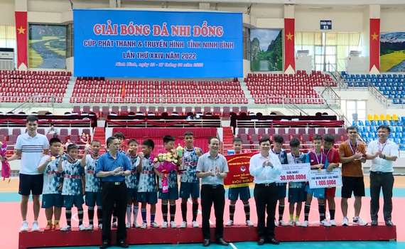 Th&agrave;nh phố Tam Điệp v&ocirc; địch Giải b&oacute;ng đ&aacute; Nhi đồng C&uacute;p Ph&aacute;t thanh- Truyền h&igrave;nh tỉnh Ninh B&igrave;nh lần thứ  XXIV năm 2022