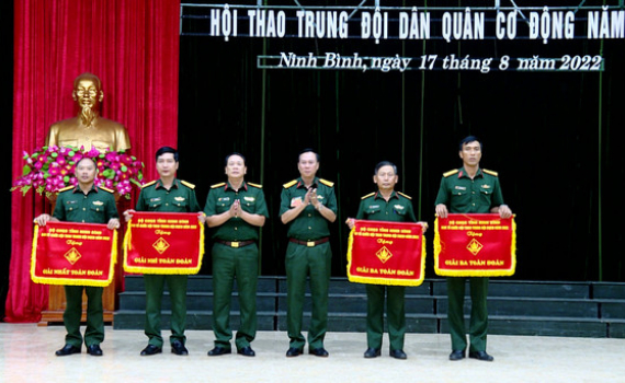 Bộ CHQS tỉnh ho&agrave;n th&agrave;nh tốt hội thao Trung đội d&acirc;n qu&acirc;n cơ động năm 2022