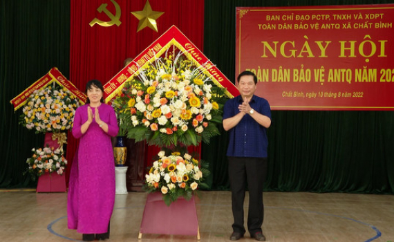 Ng&agrave;y hội to&agrave;n d&acirc;n bảo vệ an ninh Tổ quốc năm 2022 x&atilde; Chất B&igrave;nh