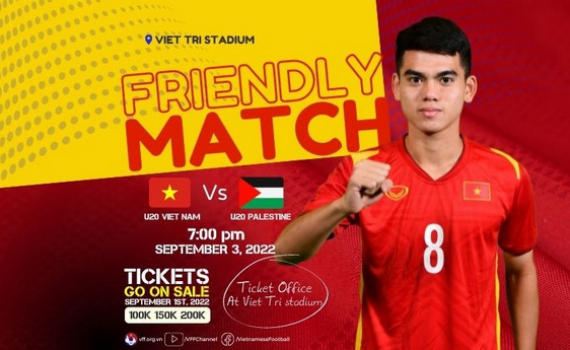 Mua v&eacute; xem trận U20 Việt Nam gặp U20 Palestine tại đ&acirc;u?