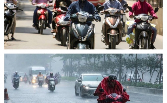 Thời tiết h&ocirc;m nay (7-8): Trung Bộ ng&agrave;y nắng n&oacute;ng, Bắc Bộ c&oacute; mưa d&ocirc;ng