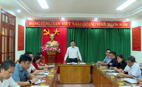 Giao ban c&ocirc;ng t&aacute;c b&aacute;o ch&iacute;, tuy&ecirc;n truyền th&aacute;ng 8 năm 2023