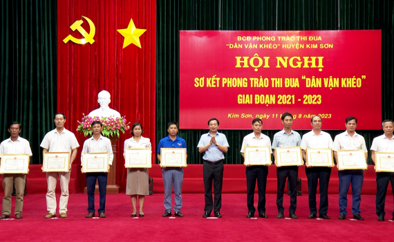 Hiệu quả Phong tr&agrave;o thi đua &ldquo;D&acirc;n vận kh&eacute;o&rdquo; ở huyện Kim Sơn
