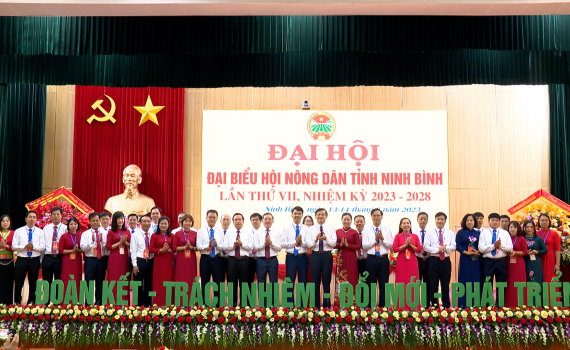 Đại hội đại biểu Hội N&ocirc;ng d&acirc;n tỉnh Ninh B&igrave;nh lần thứ VII, nhiệm kỳ 2023-2028