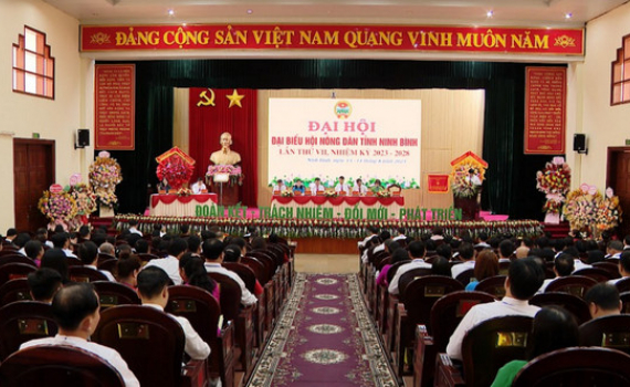 Phi&ecirc;n thứ nhất Đại hội đại biểu Hội N&ocirc;ng d&acirc;n tỉnh Ninh B&igrave;nh lần thứ VII, nhiệm kỳ 2023-2028