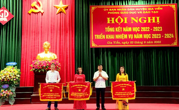 Ng&agrave;nh Gi&aacute;o dục v&agrave; Đ&agrave;o tạo huyện Nho Quan, Y&ecirc;n Kh&aacute;nh, Gia Viễn triển khai nhiệm vụ năm học 2023-2024