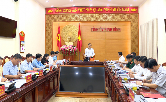 Hội nghị Ban Thường vụ Tỉnh ủy ng&agrave;y 02/8/2023