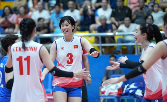 B&oacute;ng chuyền nữ Việt Nam thắng Philippines ở trận ra qu&acirc;n SEA V.League 2024
