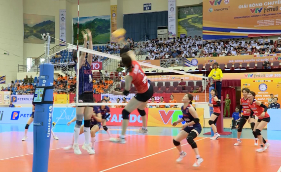 CLB Korabelka to&agrave;n thắng tại v&ograve;ng bảng Giải b&oacute;ng chuyền nữ quốc tế VTV Cup 2024