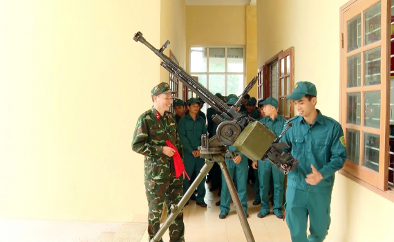 Kim Sơn khai mạc huấn luyện d&acirc;n qu&acirc;n tự vệ binh chủng 