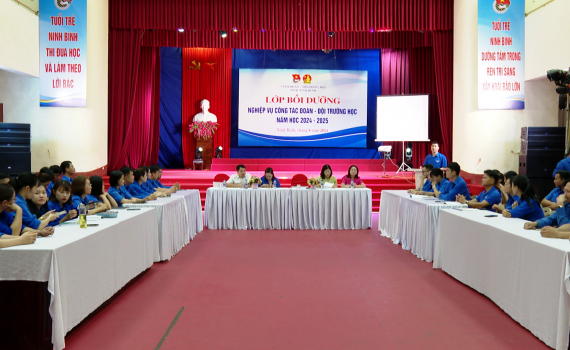 Tỉnh đo&agrave;n tổ chức bồi dưỡng nghiệp vụ c&ocirc;ng t&aacute;c Đo&agrave;n, Đội trường học 
