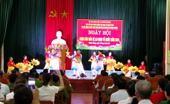 X&atilde; Kh&aacute;nh Thượng tổ chức Ng&agrave;y hội to&agrave;n d&acirc;n bảo vệ an ninh Tổ quốc năm 2024
