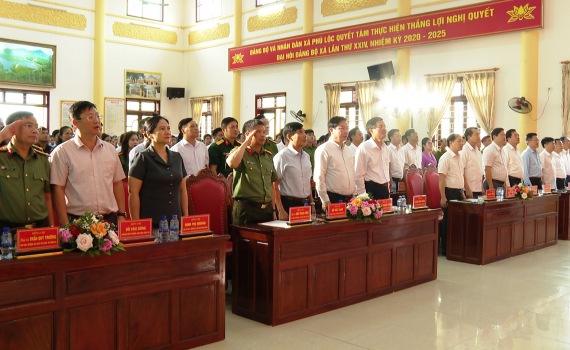 Ng&agrave;y hội to&agrave;n d&acirc;n bảo vệ an ninh Tổ quốc tại x&atilde; Ph&uacute; Lộc, huyện Nho Quan