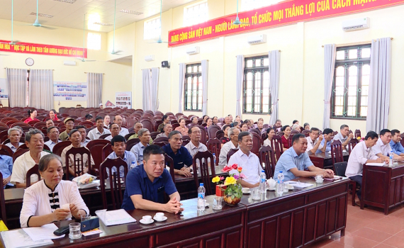 X&atilde; &Acirc;n H&ograve;a, huyện Kim Sơn tổng kết phong tr&agrave;o người cao tuổi ti&ecirc;u biểu tham gia x&acirc;y dựng hệ thống ch&iacute;nh trị cơ sở