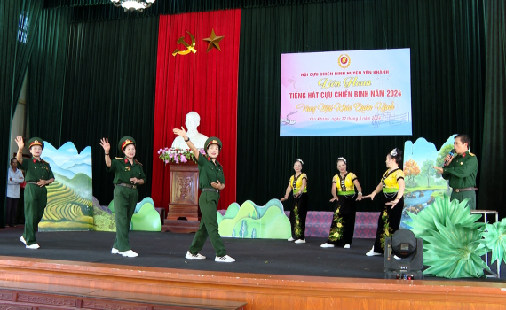 Li&ecirc;n hoan tiếng h&aacute;t Cựu Chiến binh huyện Y&ecirc;n Kh&aacute;nh năm 2024