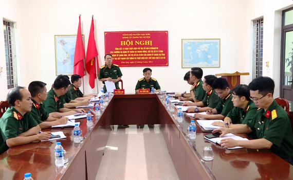 ​Đảng ủy Qu&acirc;n sự huyện Kim Sơn t&ocirc;̉ng k&ecirc;́t 15 năm thực hi&ecirc;̣n Chỉ thị số 590 của Đảng ủy Qu&acirc;n sự Trung ương