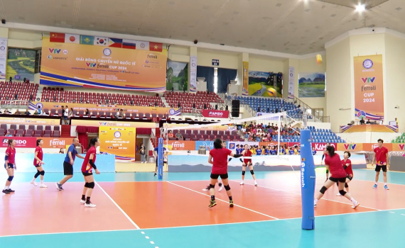 Sẵn s&agrave;ng cho v&ograve;ng tứ kết Giải b&oacute;ng chuyền nữ quốc tế VTV Cup 2024