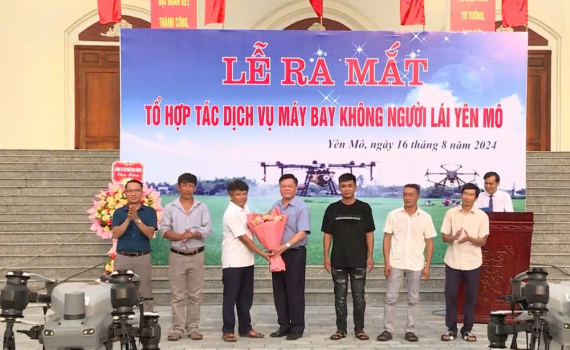 Ra mắt Tổ hợp t&aacute;c dịch vụ m&aacute;y bay kh&ocirc;ng người l&aacute;i Y&ecirc;n M&ocirc;