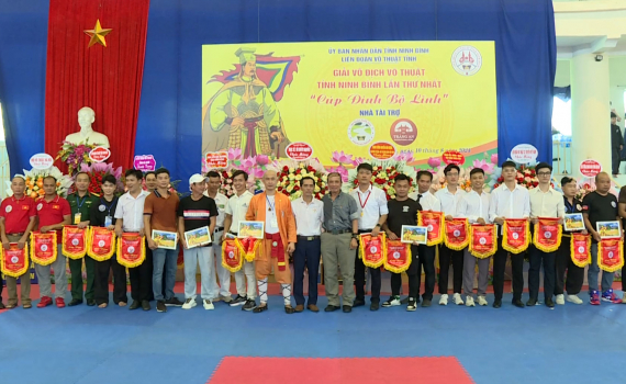 Giải v&ocirc; địch v&otilde; thuật tỉnh Ninh B&igrave;nh lần thứ nhất "C&uacute;p Đinh Bộ Lĩnh"