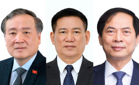 Ba đồng ch&iacute;: Nguyễn H&ograve;a B&igrave;nh, Hồ Đức Phớc, B&ugrave;i Thanh Sơn được Quốc hội ph&ecirc; chuẩn bổ nhiệm giữ chức vụ Ph&oacute; thủ tướng Ch&iacute;nh phủ