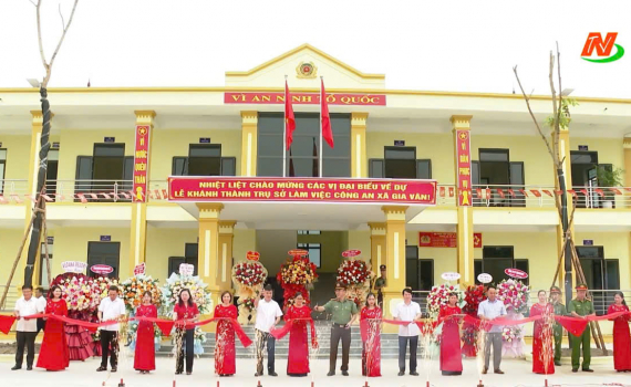 Kh&aacute;nh th&agrave;nh trụ sở C&ocirc;ng an x&atilde; Gia V&acirc;n, huyện Gia Viễn
