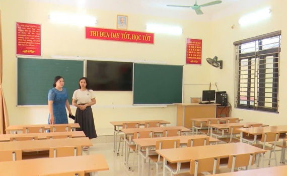 Gia Viễn chuẩn bị cơ sở vật chất cho năm học mới 