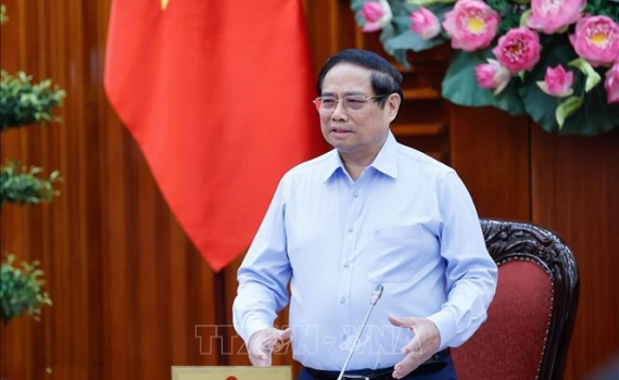 Thủ tướng Phạm Minh Ch&iacute;nh chủ tr&igrave; họp Thường trực Ch&iacute;nh phủ để thảo luận về một số luật