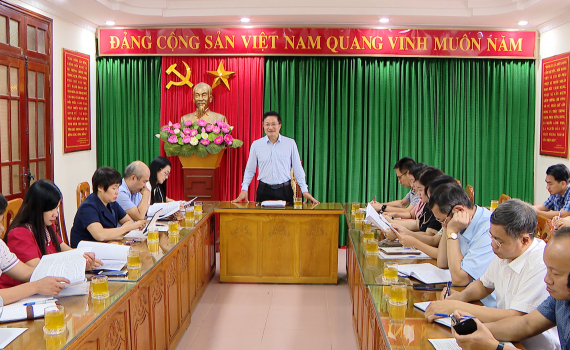 Ban Tuy&ecirc;n gi&aacute;o Tỉnh ủy triển khai định hướng c&ocirc;ng t&aacute;c b&aacute;o ch&iacute;, tuy&ecirc;n truyền th&aacute;ng 8/2024