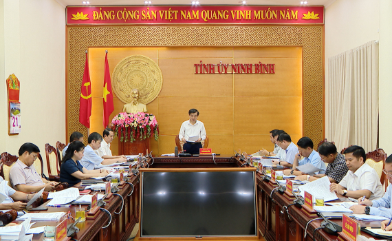 Hội nghị Ban Thường vụ Tỉnh ủy ng&agrave;y 21/8/2024