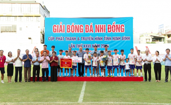 Y&ecirc;n Kh&aacute;nh v&ocirc; địch Giải b&oacute;ng đ&aacute; nhi đồng c&uacute;p PT-TH tỉnh Ninh B&igrave;nh năm 2024