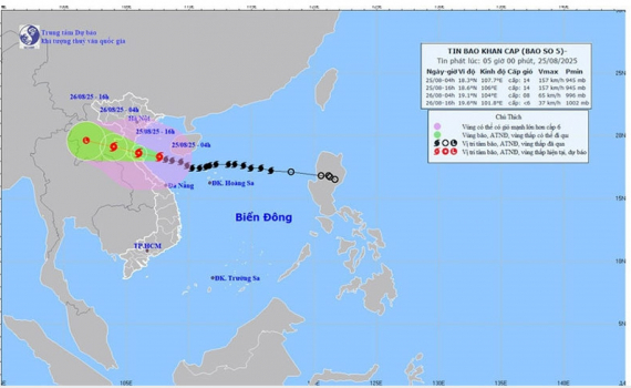 Phương &aacute;n ứng ph&oacute; khi b&atilde;o số 5 c&aacute;ch H&agrave; Tĩnh khoảng 140km