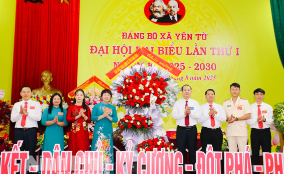 Đồng ch&iacute; Ph&oacute; B&iacute; thư Tỉnh ủy, Chủ tịch Ủy ban MTTQ Việt Nam tỉnh Mai Văn Tuất dự v&agrave; chỉ đạo Đại hội đại biểu Đảng bộ x&atilde; Y&ecirc;n Từ, nhiệm kỳ 2025-2030