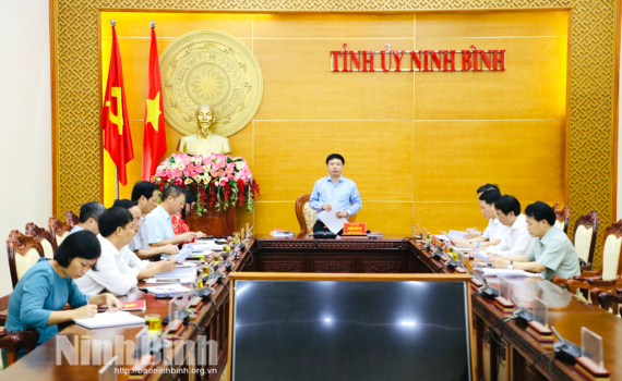 Thường trực Ban Chỉ đạo ph&ograve;ng, chống tham nhũng, l&atilde;ng ph&iacute;, ti&ecirc;u cực tỉnh họp thường kỳ th&aacute;ng 8