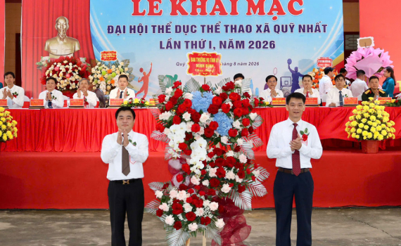 Khai mạc Đại hội Thể dục thể thao x&atilde; Quỹ Nhất lần thứ I, năm 2026