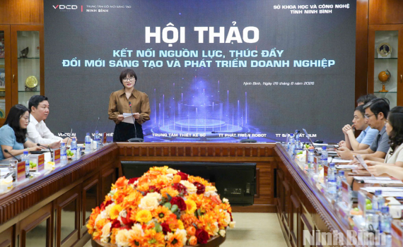 Hội thảo Kết nối nguồn lực, th&uacute;c đẩy đổi mới s&aacute;ng tạo v&agrave; ph&aacute;t triển doanh nghiệp