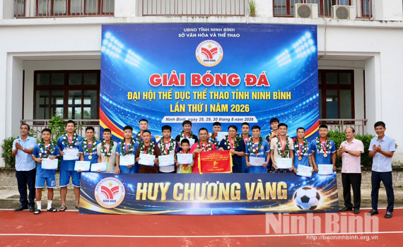 Bế mạc Giải B&oacute;ng đ&aacute; Đại hội Thể dục thể thao tỉnh lần thứ I, năm 2026