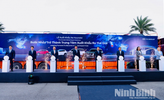 Lễ xuất khẩu xe Hyundai sang thị trường Mexico v&agrave; Australia