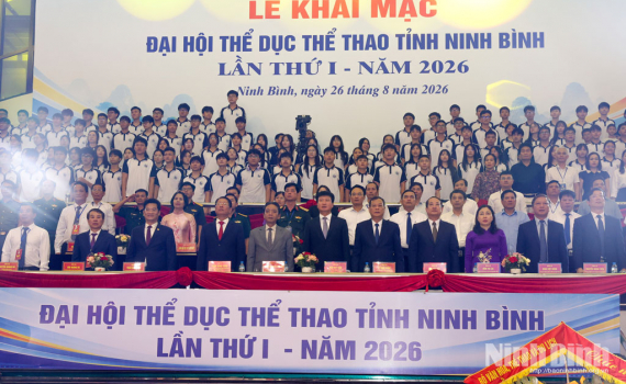 Khai mạc Đại hội Thể dục thể thao tỉnh Ninh B&igrave;nh lần thứ I, năm 2026