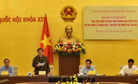Gi&aacute;m s&aacute;t việc thực hiện c&aacute;c Hiệp định thương mại tự do