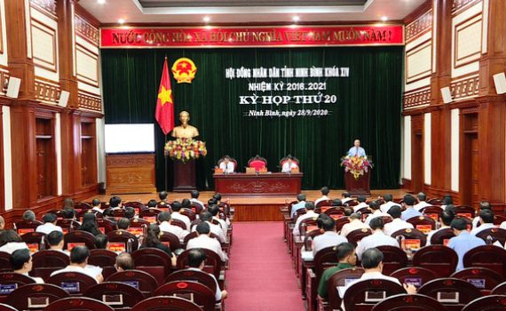 Kỳ họp thứ 20, HĐND tỉnh kh&oacute;a XIV