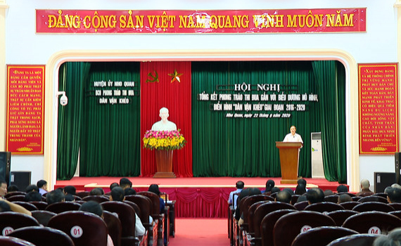 Nho Quan biểu dương m&ocirc; h&igrave;nh, điển h&igrave;nh "D&acirc;n vận kh&eacute;o" giai đoạn 2016-2020