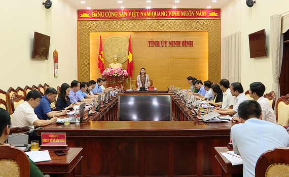 Thường trực Tỉnh ủy giao ban c&ocirc;ng t&aacute;c th&aacute;ng 8/2020