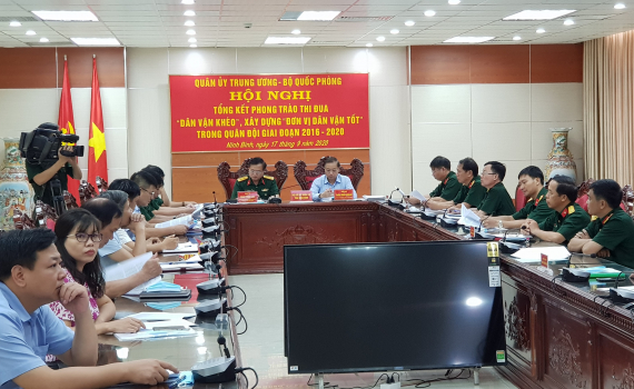 T&ocirc;̉ng k&ecirc;́t phong trào thi đua &ldquo;D&acirc;n v&acirc;̣n khéo&rdquo;, x&acirc;y dựng &ldquo;Đơn vị d&acirc;n vận tốt&rdquo; trong Qu&acirc;n đội giai đoạn 2016-2020