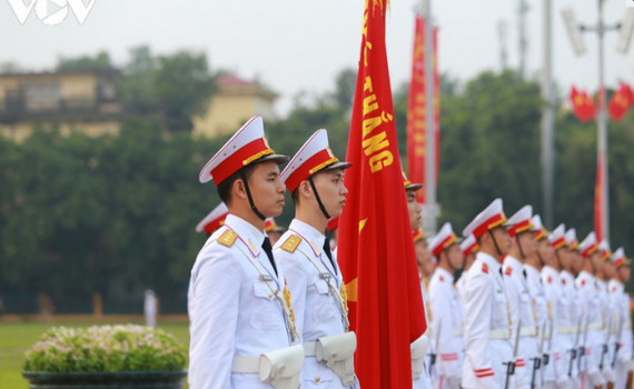 Trang nghi&ecirc;m lễ ch&agrave;o cờ tr&ecirc;n Quảng trường Ba Đ&igrave;nh ng&agrave;y Quốc kh&aacute;nh 2/9