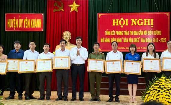 Y&ecirc;n Kh&aacute;nh tổng kết phong tr&agrave;o thi đua &ldquo;D&acirc;n vận kh&eacute;o&rdquo; giai đoạn 2016-2020