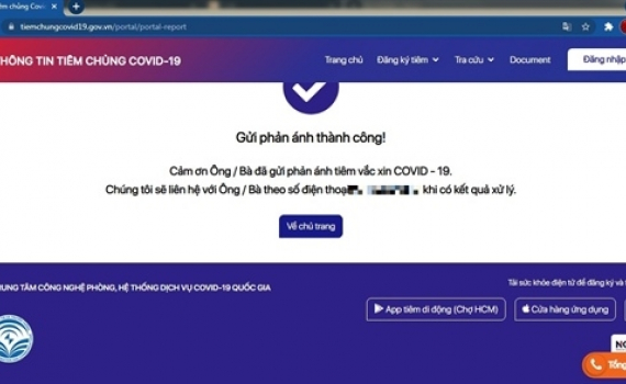 Người d&acirc;n tự cập nhật c&aacute;c mũi ti&ecirc;m vaccine Covid-19 l&ecirc;n Cổng th&ocirc;ng tin ti&ecirc;m chủng quốc gia như thế n&agrave;o?
