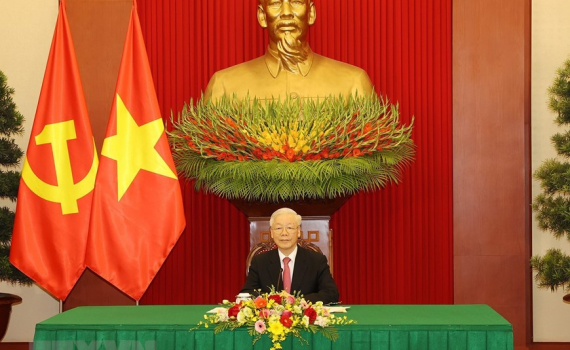 Tổng B&iacute; thư Nguyễn Ph&uacute; Trọng điện đ&agrave;m với Tổng B&iacute; thư, Chủ tịch nước Trung Quốc Tập Cận B&igrave;nh