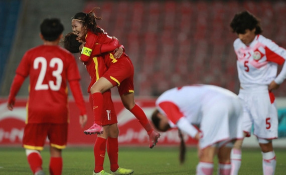 Thắng chủ nh&agrave; Tajikistan 7-0, tuyển nữ Việt Nam gi&agrave;nh v&eacute; dự Asian Cup 2022