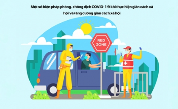 Một số biện ph&aacute;p ph&ograve;ng, chống dịch COVID-19 khi thực hiện gi&atilde;n c&aacute;ch x&atilde; hội v&agrave; tăng cường gi&atilde;n c&aacute;ch x&atilde; hội