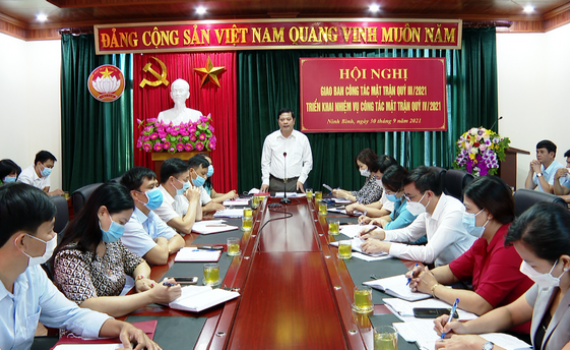 Triển khai c&ocirc;ng t&aacute;c Mặt trận qu&yacute; IV năm 2021